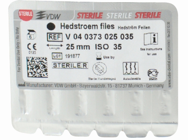 Hedströmfeilen 73/ 35 25mm steril 6St